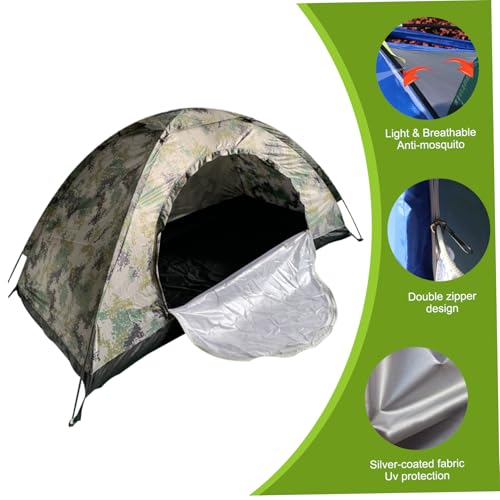 Carpa para 1 persona impermeable y resistente al viento miniatura 6