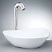 Krone KVS-140 White Porcelain Vessel Sink