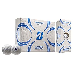 Bridgestone Golf Lady PRECEPT Bolas DE Golf, Mujeres, Blanco, Paquete de 12
