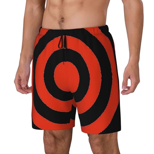 Short de bain double couche homme Vector Design Target Print avec poches de natation - 2