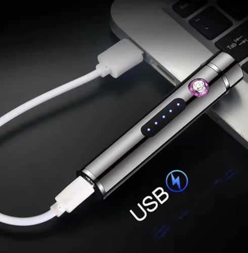 Encendedor eléctrico recargable USB NIVEK azul hielo miniatura 4