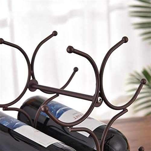 Soporte metálico para botellas de vino miniatura 6