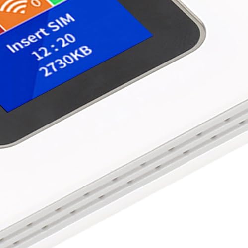 Image of aqxreight 4G Portable WiFi 1 44in Color Screen Mobile WiFi Hotspot Router with Micro SIM Card Slot for Phone Tablet Laptop Black Internet Supporting High Use Frequency Provide LTE (White)