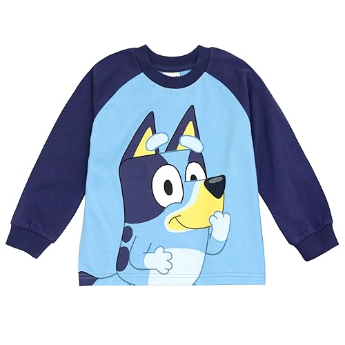 Image of Bluey T-Shirt and French Terry Jogger Pants Outfit Set Infant to Big Kid Sizes (12 Months - 10-12)