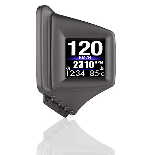 Head Up Display for Car, iKiKin Car HUD Display OBD2 GPS Dual System, GPS for All Vehicles