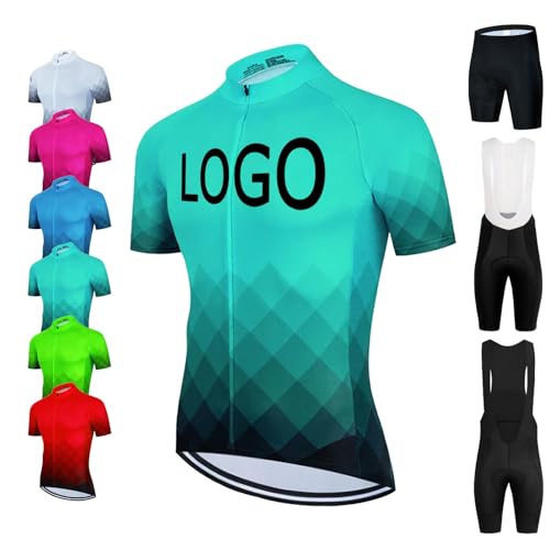 COITROZR Maillot Ciclismo Personalizado Ropa Ciclismo MTB de Secado Rápido para Adulto y Adolescente con Logotipo del Equipo(C)