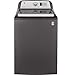 GE GTW685BPLDG Washer with Stainless Steel Basket, 4.5 Cu. Ft. Capacity, 14 Cycles, Gray