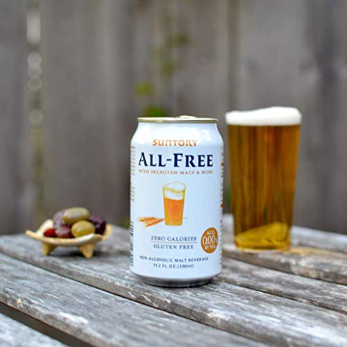 [Pack of 6] [Japan Popular NA Beer] Suntory Japanese Beer Beverage, All Free, 0.00% Non Alcohol, Zero Calories And Gluten Free - 11.2 Fl Oz - Thumbnail 4