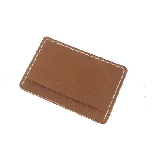 Miniatura 6 de New style Handcrafted Front Pocket Card Holder, Leather Minimalist Cardcase, Credit Card Holder, 3 Card Slots (light brown)