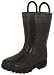 Capelli New York Toddler Girls Shiny Solid Opaque with Allover Glitter and Handles Jelly Rain Boot