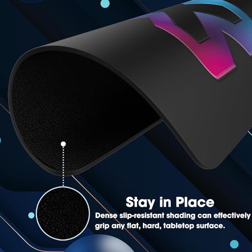 Image of Sounce Ergonomic Mouse Pad, Non-Slip, Anti-Skid, Waterproof, Splash-Proof Precision Tracking, Durable, Suitable for Gaming, Computer, Laptop, Home & Office (9.8 X 8.2 Inch Black)