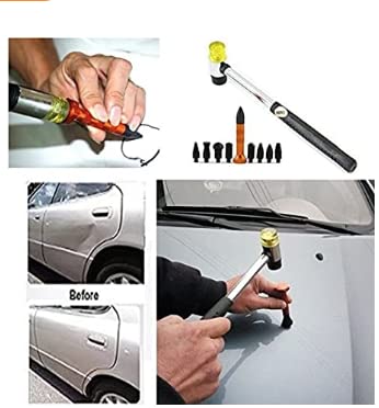 HiYi Car Dent fix Tools Beulen-Reparatur-Hammer mit verschiedenen Aufsätzen, DIY, 10 Stück