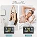 BluSon Weather Station Wireless Indoor Outdoor Thermometer, Color Display Digital Temperature Humidity Monitor with Atomic Clock, Weather Forecast, Adjustable Backlight, Home Weather Statio, Black