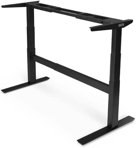 UPLIFTDESK 2-Leg V2-Commercial C-Frame Height Adjustable Standing Desk Frame (Black),