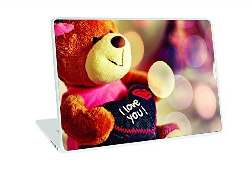 Image of Galaxsia Love Teddy Bear 11.6 inch 12.1 inch 13 inch 13.1 inch 13.3 inch 14 inch 15 inch 15.4 inch 15.6 inch Laptop Notebook Vinyl Skin Sticker Cover for Boyfriend Girlfriend