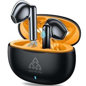 Ear Buds Wireless Earbuds Bluetooth 5.3 Headphones, in-Ear Earbuds with Charging Case ENC Dual Mic Talk Noise Canceling Touch Control Sports Wireless Earbuds for Android/iOS, Black