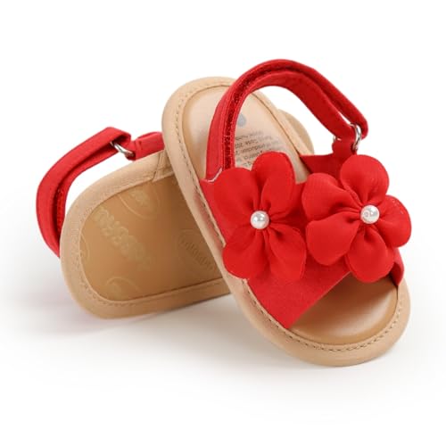 Image of Infant Baby Girls Boys Summer Sandals Premium Unisex Non Slip Rubber Soft Sole Breathable Toddler First Walker Outdoor Beach Shoes