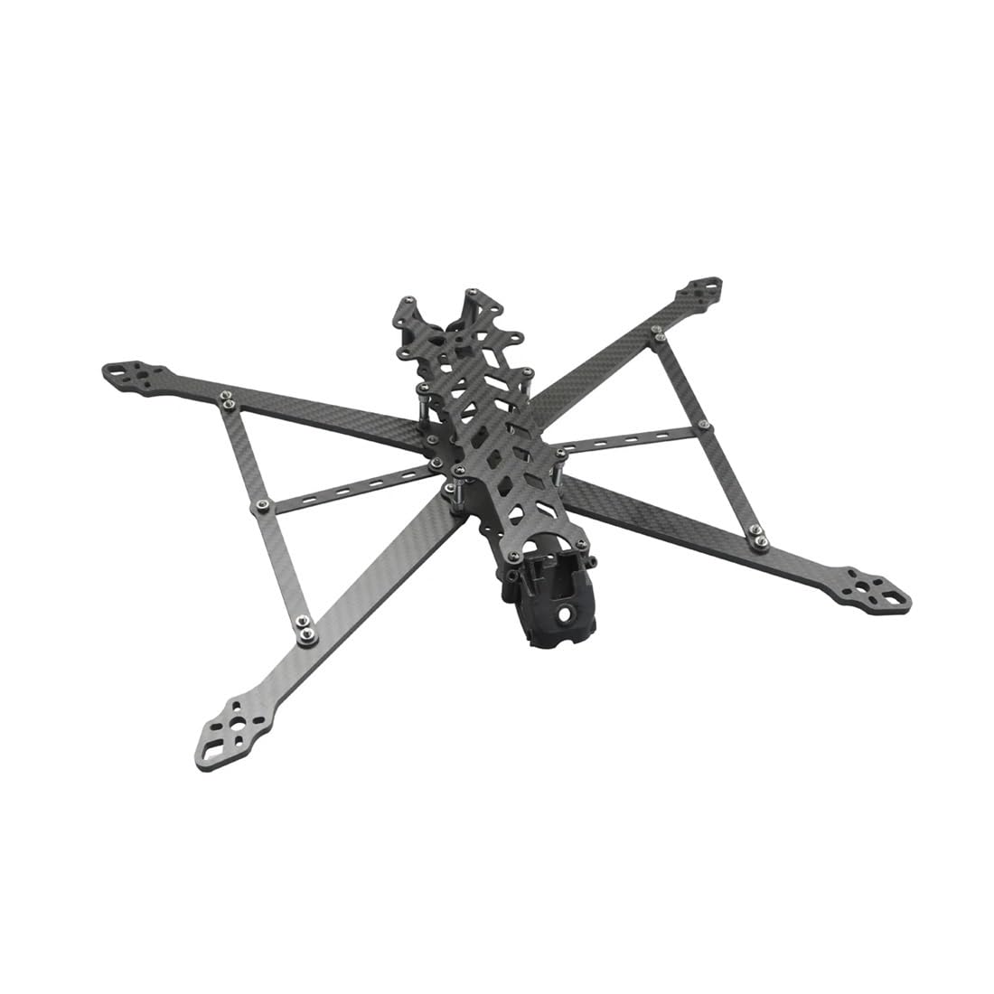 Adatto for RC FPV Freestyle Long Range Racing Drone DF-V2 FPV Drone Frame KIT 8/9/10 pollici 367/387/427mm in fibra di carbonio(9 inch 387mm)