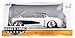 Jada Toys Bigtime Muscle 1:24 1957 Chevy Corvette Die-cast Car – Opening Doors, Hood, Trunk, Rubber Tires(White/Black)