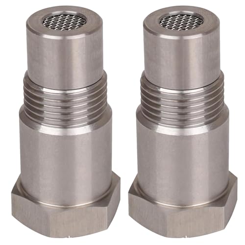 2 adaptadores de sonda lambda m18 x 1,5, adaptador de filtro de oxígeno, eliminador de lambda, sensor de oxígeno lambda, adaptador de sonda lambda, adaptador de extensión de sensor de coche o2
