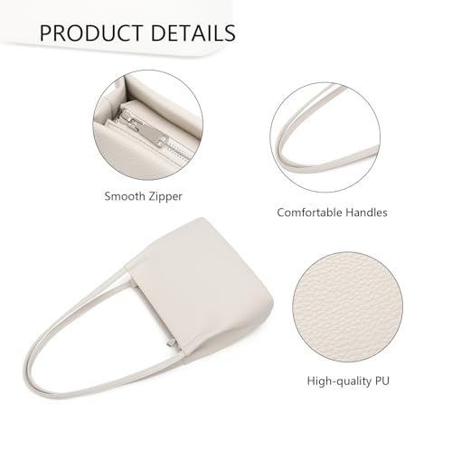 PU Leather Tote Bag Stylish Tote Bag with Zipper and Pockets for Women on the Go3