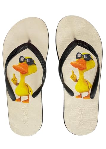 شبشب مريح فاخر للنساء من سليب اند جو، لون أصفر وأبيض، مقاس 3...