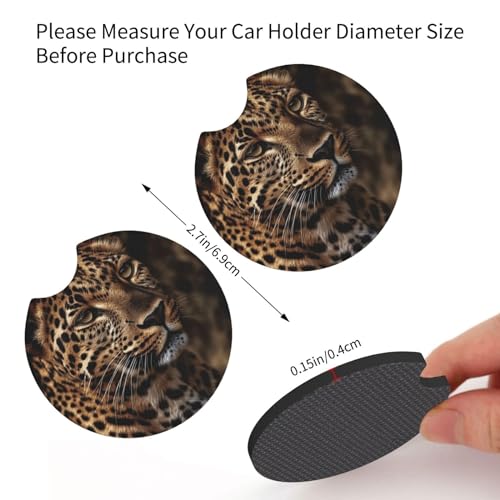 Portavasos para carro 2 piezas antideslizante negro miniatura 2