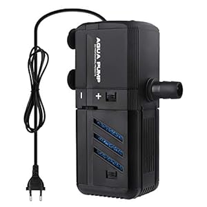 NO.17 6 W aquariumfilter, verstelbaar intern aquariumfilter met waterpomp 500 l/h voor aquarium 30-150 l
