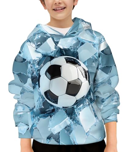 Hoodies for Boys Girls 3D Printed Casual Hooded Sweatshirts Long Sleeve Pullover Hoodie with Pocket