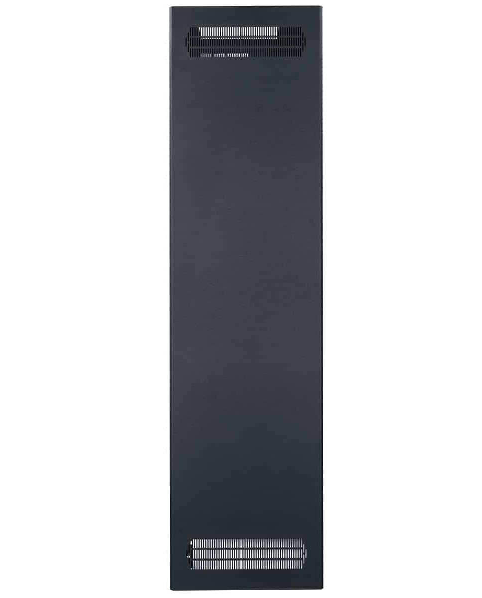 Lowell LER-4427-LRD LER Series 44U X 27 Inches D Enclosed AV Rack Without Rear Door, Black; Pilot Point Screws with Captive Washers; Configurable Top with 7U Opening (Solid Closure Panels Included)