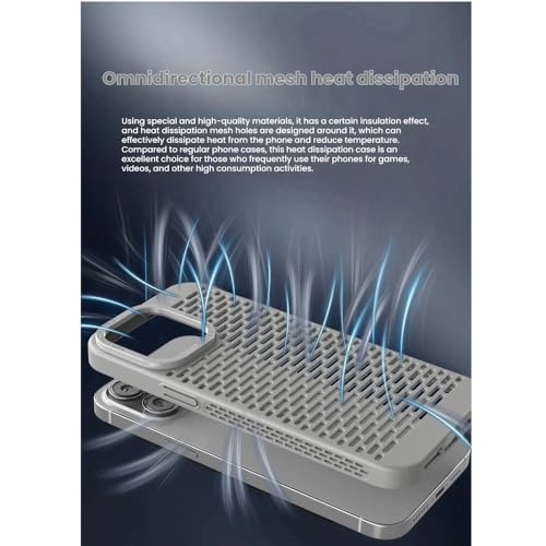 Éviter la surchauffe iPhone 16 et 14 Plus grâce à cette coque ajourée grise - 4