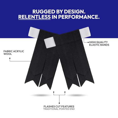 Image of Scottish Tartan Kilt Flashes with Elastic Adjusters
