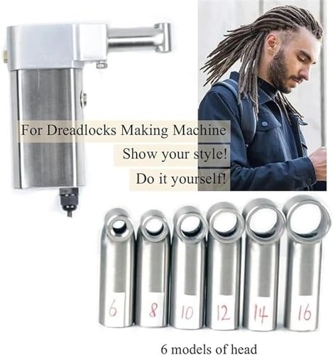 Máquina de ganchillo de 6-16 mm con cabezales intercambiables para dreadlocks 5