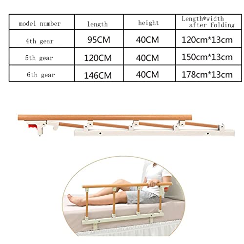 Foldable-Bed-Rails-Elderly-Adults-Safety-Side-Assist-Rail-Slides-Under-Mattress-Bed-Cane-Guard-Railings-Medical-Assistive-Devices-Fall-Prevention-Sleep-Bumper-Size-5th-Gear