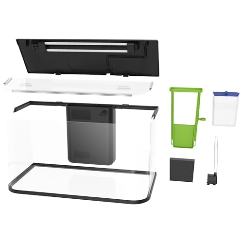 GloFish Glass Aquarium Kit, 20 Gallons, Includes Premium Blue, LED Light Stick & Integrated Filtration, Perfect for Beginners or Seasoned Hobbyists, Seamless, Curved Design - Image 3