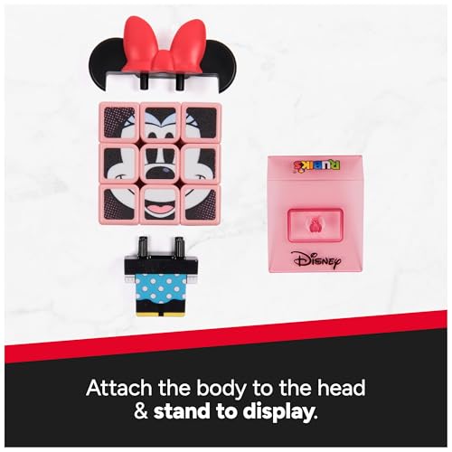 Image of Rubik's Cube Minnie Mouse Cuber, Disney Collectible & Desk Decor, Problem-Solving Brain Teaser, Color-Matching Disney Puzzle, Fidget Toy & Sensory Puzzle for Adults, Teens & Kids, for Ages 8 & Up