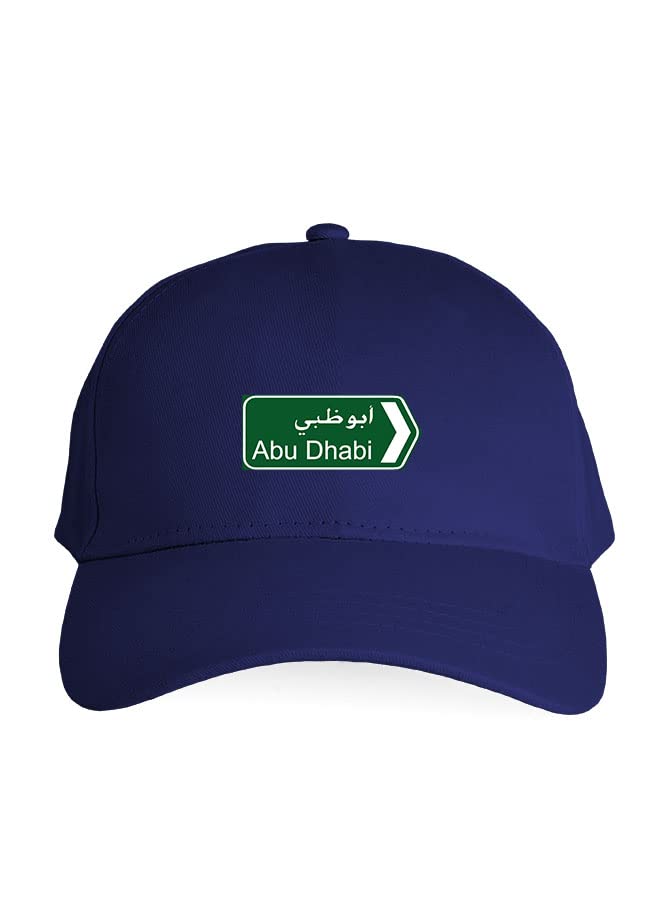Classic Structured Baseball Hat Adjustable Caps for Men and Women Breathable Cotton Abu Dhabi Sign Board