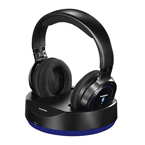Thomson | WHP6316BT Wireless Headphones with Charging Station | Black