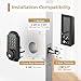 Keyless Entry Door Lock, Keypad Door Lock with 50 Codes, Smart Lock with Anti Peeping Password, Keypad Deadbolt One Touch Locking, Auto Lock, Easy to Install, Bronze