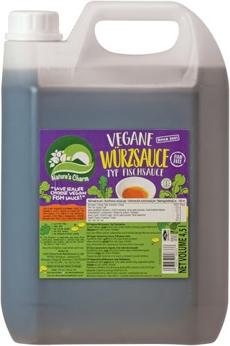 NATURE'S CHARM Salsa de pescado vegana - 1 x 4,5 Liter