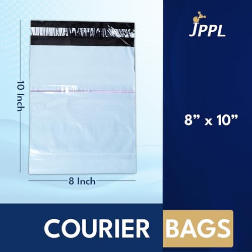 Image of Courier Bags (8x10) (Pack of 100) | Temper Proof Plastic Polybags for Secure Shipping & Packing | Heavy Duty E-Commerce Packaging | Tear-Resistant & Durable