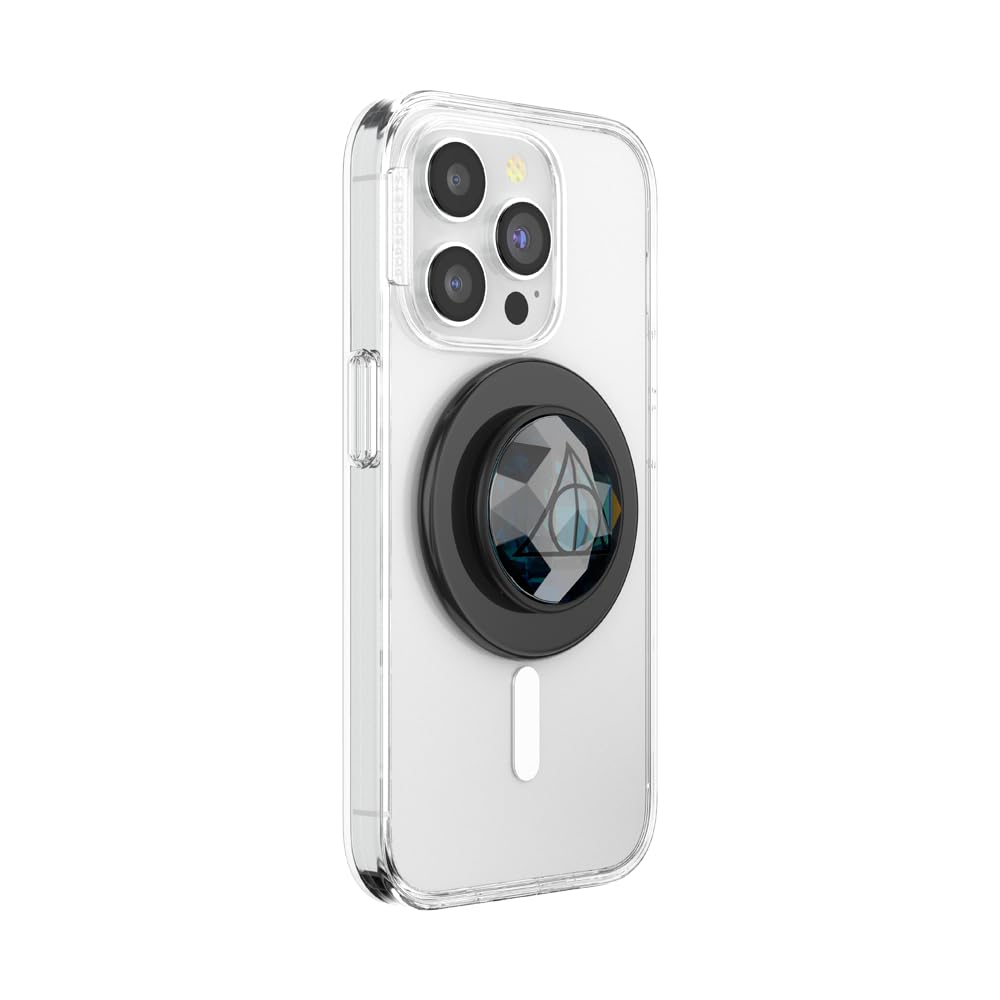 PopSockets Round Phone Grip Compatible with MagSafe, Includes Adapter Ring, Phone Holder, Wireless Charging Compatible, WB Harry Potter Dark Arts - Enameled Diadem PopSockets Round Phone Grip Compatible with MagSafe, Includes Adapter Ring, Phone Holder, Wireless Charging Compatible, WB Harry Potter Dark Arts - Enameled Diadem