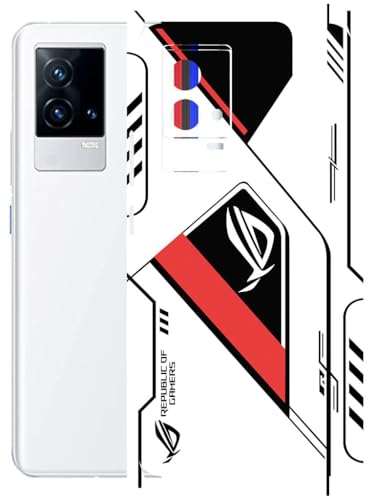 Image of AtOdds - Full Body Back Screen Guard Protector Film - Lamination Wrap Skin Sticker Compatible with IQOO 9 | Scratchproof Matte Finish (RogRed)