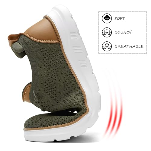 Image of Men's Mesh Sneakers Oxfords Lace-Up Lightweight Casual Walking Shoes Driving Shoes