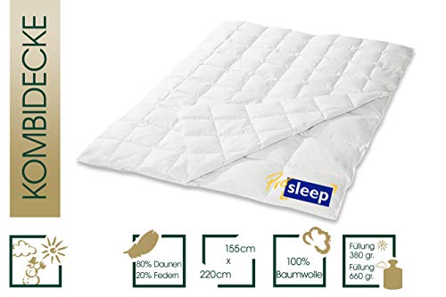 PRO Sleep 975.83.003 Piumone 4 Stagioni, 155x220