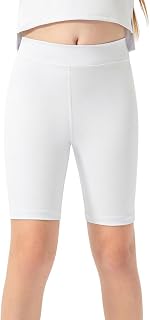 Naiyafly Girls Yoga Shorts Youth Athletic Gymnastics Bike Cheer Shorts Kids Yoga Dance Shorts Kids Girls Hot Pants Yoga Gym Shorts Children Workout Running Cycling Sports Shorts