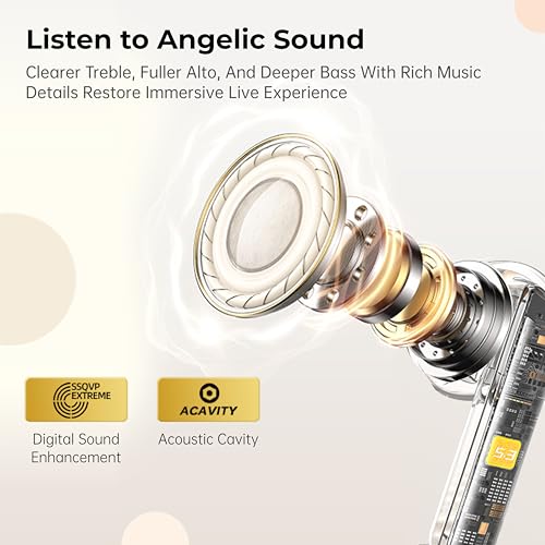 Image of APES Blaze Wireless Bluetooth TWS,10mm Dynamic Drivers,10 Minutes Charge 3 Hours Play, 5.5 Hours Playback, v5.4 Bluetooth Earbuds (White)