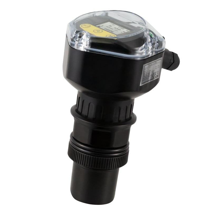 PCE Instruments, Ultrasonic Level Indicator PCE-ULM-10-N24S for Silo Level Monitoring, Measures 0–10 m with 0.5% Accuracy, Includes 4-Digit LED Display & 4–20 mA Output