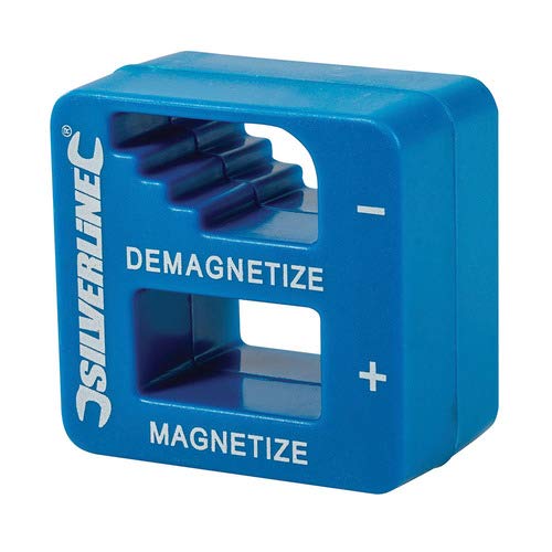 Magnetiser/Demagnetiser 50mm x 50mm x 30mm Pocket-Sized Square Block. Magnetises Most Screwdrivers, Tweezers and Other Small Ferrous Tools. Demagnetises Screwdriver Tips Prior to Working on Sensitive