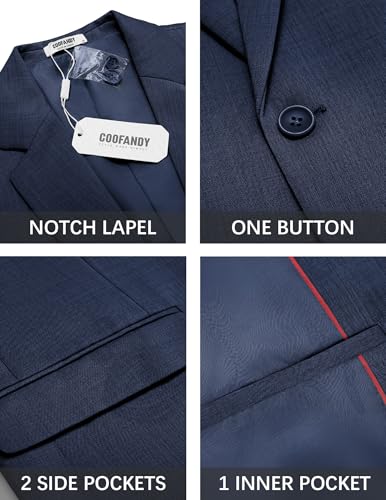 Image of COOFANDY Mens Casual Blazer Suit Jackets One Button Sport Coats Lightweight Business Sports Jackets